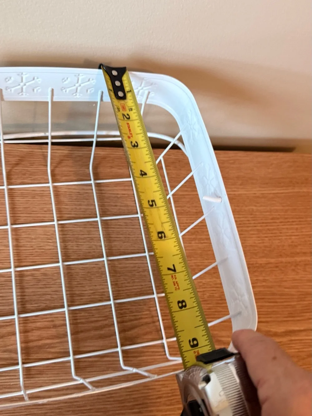 White Decorative Wire Storage Basket - Home Accents